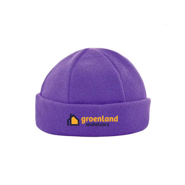 Fleece mutsen bedrukken, fleece muts met opdruk, fleece muts bedrukken met logo, goedkoop mutsen bedrukken