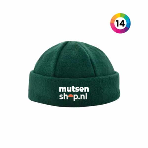 Fleece mutsen bedrukken, goedkope mutsen bedrukken, fleece muts met logo, fleece mutsjes bedrukken