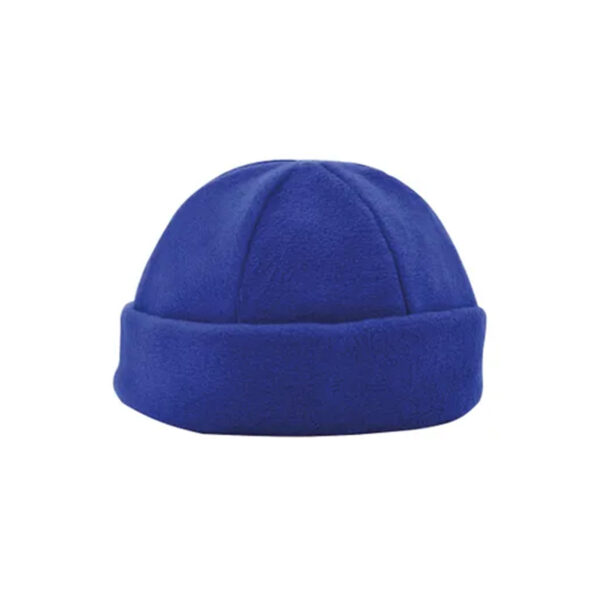 Fleece mutsen bedrukken blauw, fleece mutsen met bedrukking
