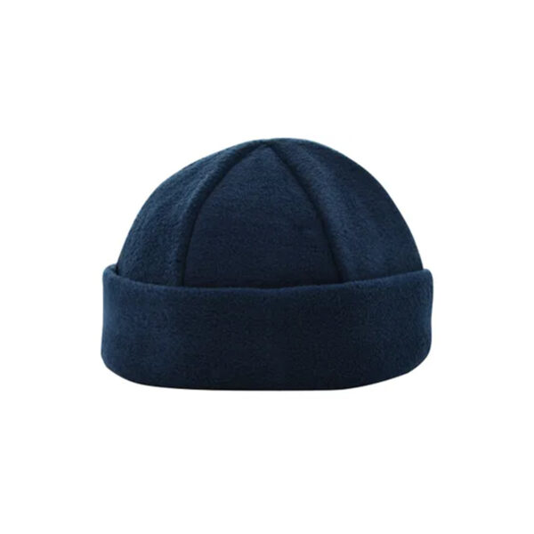 Fleece mutsen bedrukken navy, fleece mutsen met bedrukking