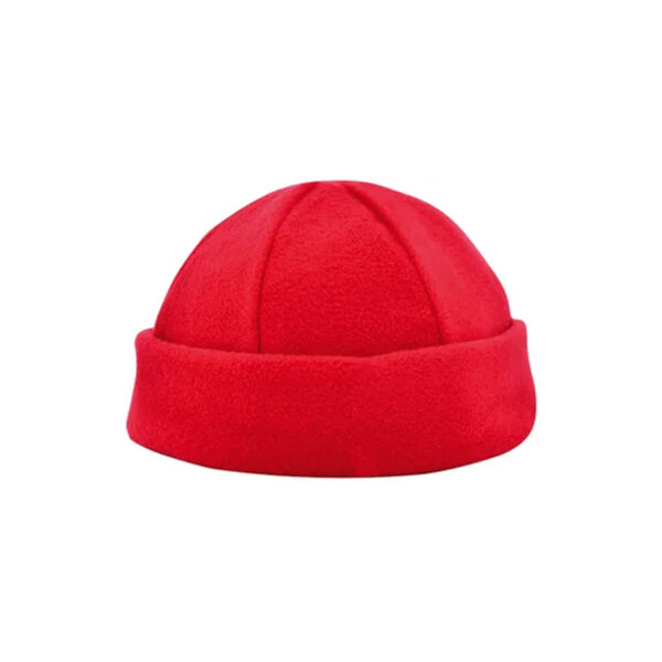 Fleece mutsen bedrukken rood, fleece mutsen met bedrukking