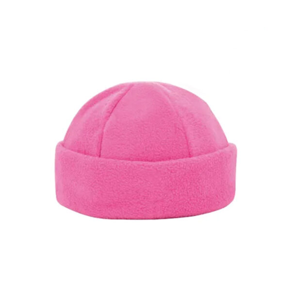Fleece mutsen bedrukken roze, fleece mutsen met bedrukking