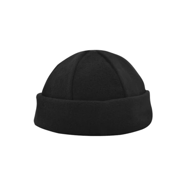 Zwarte fleece mutsen borduren, fleece mutsen laten borduren, geborduurde fleece mutsen, fleece mutsen borduren met logo