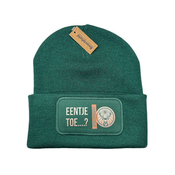 Groene mutsen bedrukken