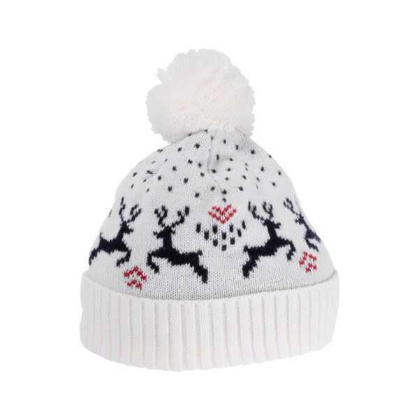Witte rendier mutsen borduren, rendier mutsen borduren, rendier kerstmutsen borduren, kerstmutsen laten borduren