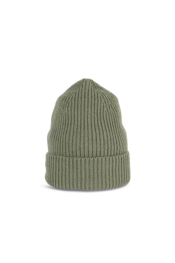 Merinowol muts borduren groen, merino wol muts met bedrukking