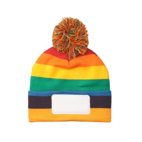 Regenboog mutsen bedrukken, pride mutsen bedrukken, gekleurde mutsen drukken