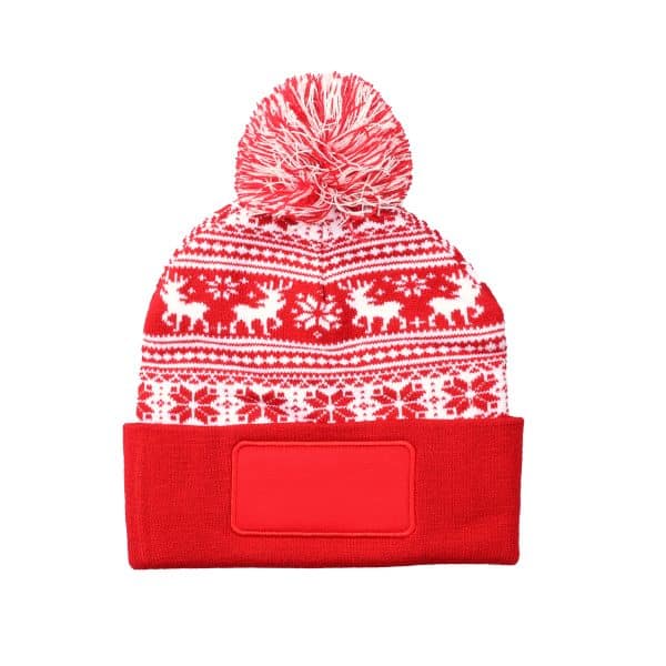 Rode kerstmuts bedrukken met logo