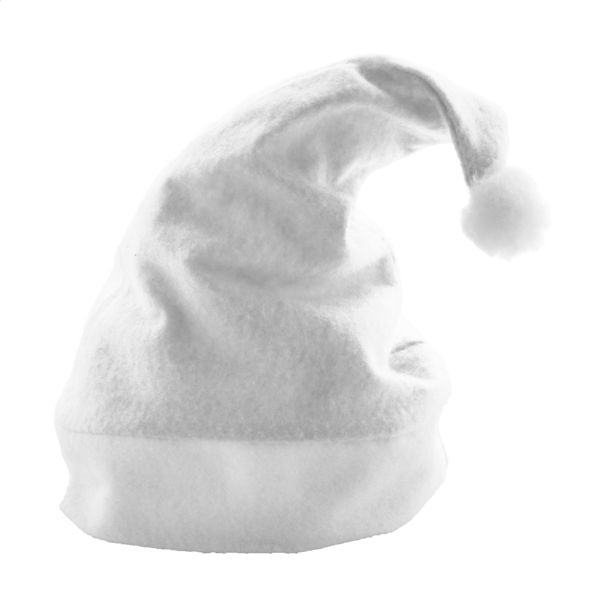 Groot aantal witte kerstmutsen bedrukken, witte kerstmutsen drukken