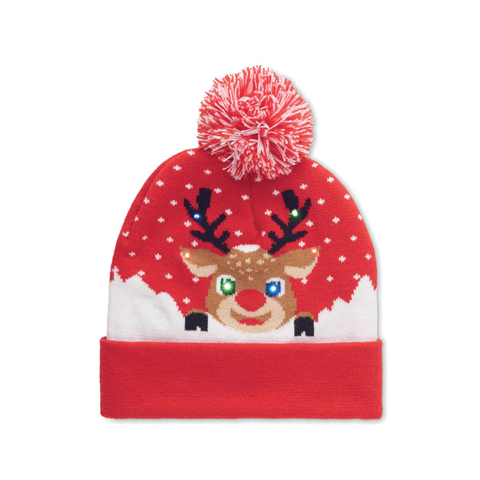 Kerstmuts met LED lampjes borduren - Afbeelding 5