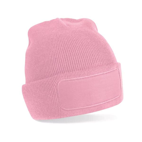 Roze beanies bedrukken