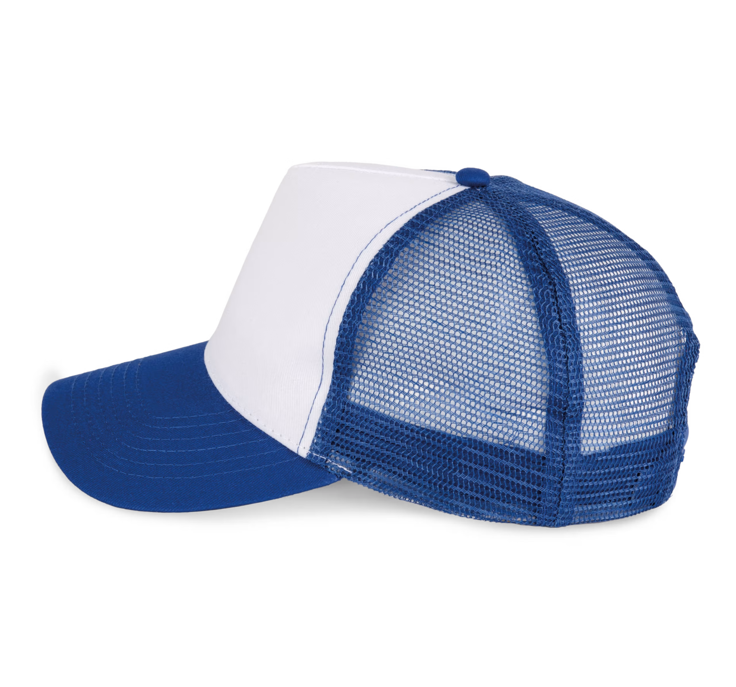 Royal blue truckers cap