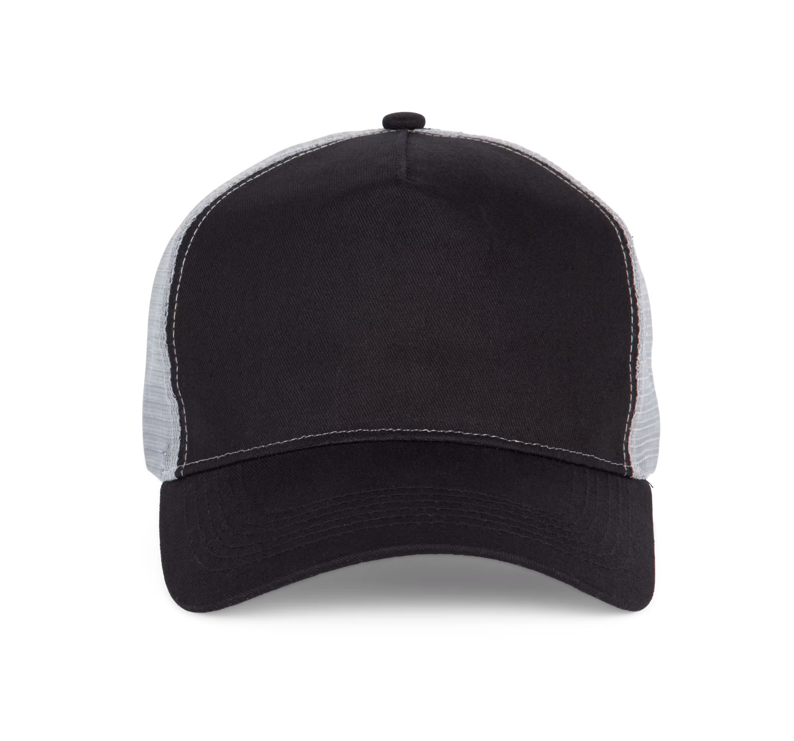 Zwart grijze truckerscap borduren